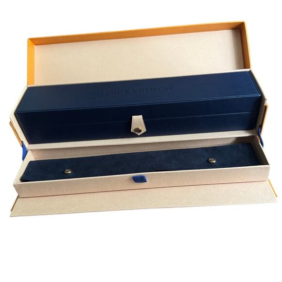 Authentic Louis Vuitton Jewelry Gift Box Full Set For Bracelet Pouch And Drawer - Picture 7 of 7